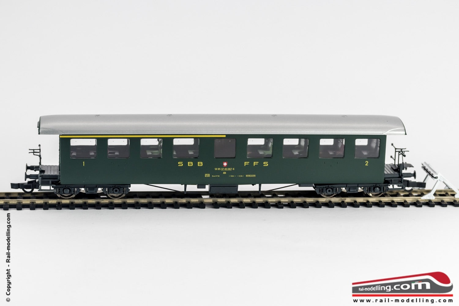 ROCO 44730 - H0 1:87 - Carrozza passeggeri SBB-CFF-FFS di 1° e 2° classe con terrazzini