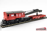 ROCO 56239 - H0 1:87 - Set carro gru cantiere con carro a pianale di appoggio OBB Ep: V 