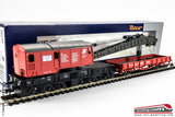 ROCO 56239 - H0 1:87 - Set carro gru cantiere con carro a pianale di appoggio OBB Ep: V 
