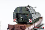 ROCO 67595 - H0 1:87 - Carro merci a pianale per carichi pesanti FS + Carro armato Esercito Italiano
