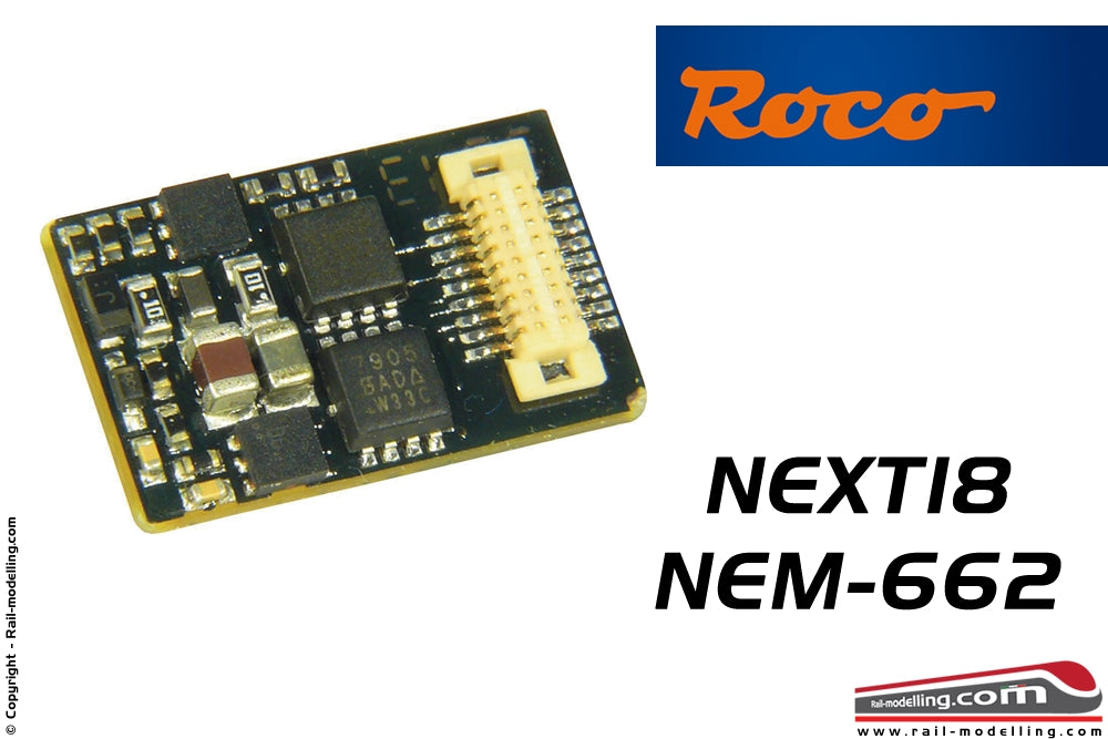 ROCO 685101 - Decoder digitale DCC NEXT18 NEM-662 a 18 poli da 0.8 A
