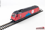 ROCO 70656 - H0 187 - Locomotiva elettrica SBB CFF FFS 460 058-1 livrea 100 anni Circo Knie Ep. VI