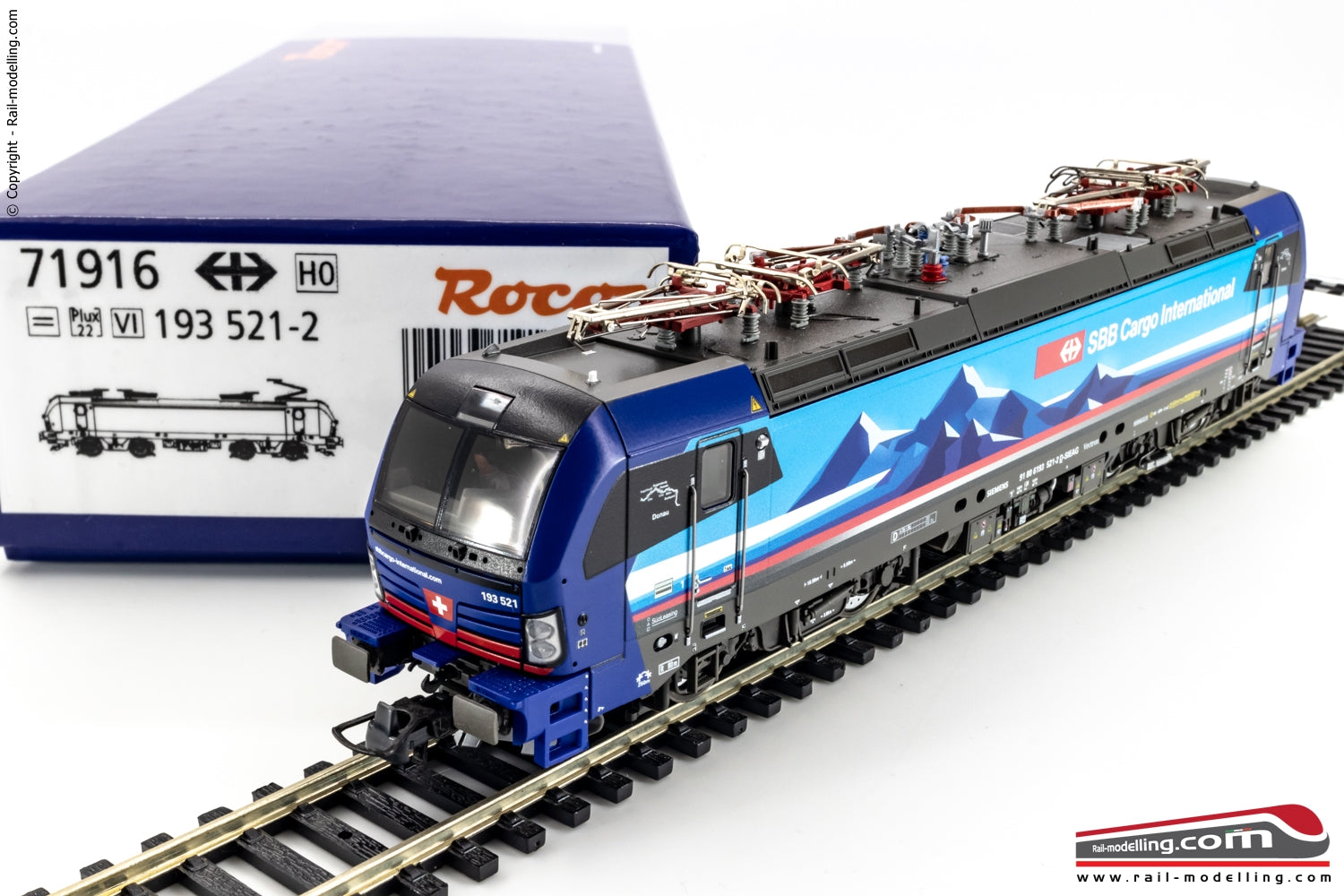 ROCO 71916 - H0 187 - Locomotiva elettrica 93 521-2, SBB Cargo International Vectron Ep. VI