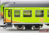 ROCO 74090 - H0 187 - Set 2 Carrozze passeggeri FLIXTRAIN Bimz + Bimdz  Ep. VI