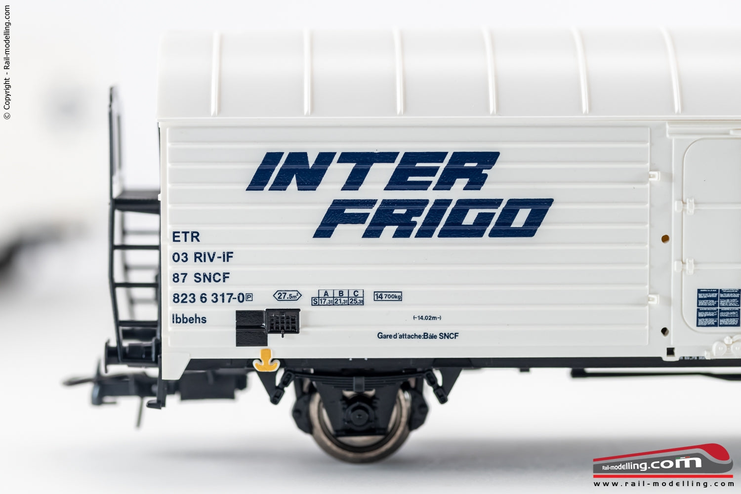 ROCO 76040 - H0 187 - Set 2 carri frigo INTERFRIGO SCF modello Lbbehs ep. IV