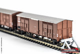 ROCO 76162 - H0 1:87 - Set 2 carri merce FS a tetto spiovente ep. II - EEc 192 372