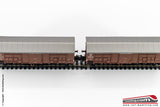 ROCO 76162 - H0 1:87 - Set 2 carri merce FS a tetto spiovente ep. II - EEc 192 372