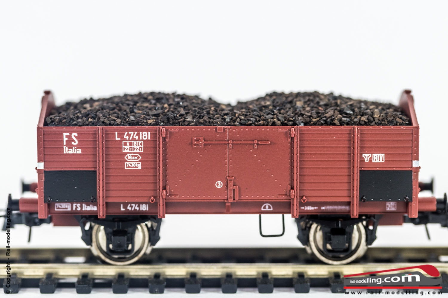 ROCO 76199 - H0 1:87 - Set 3 carri merce aperti FS L con carico materiale Ep. III