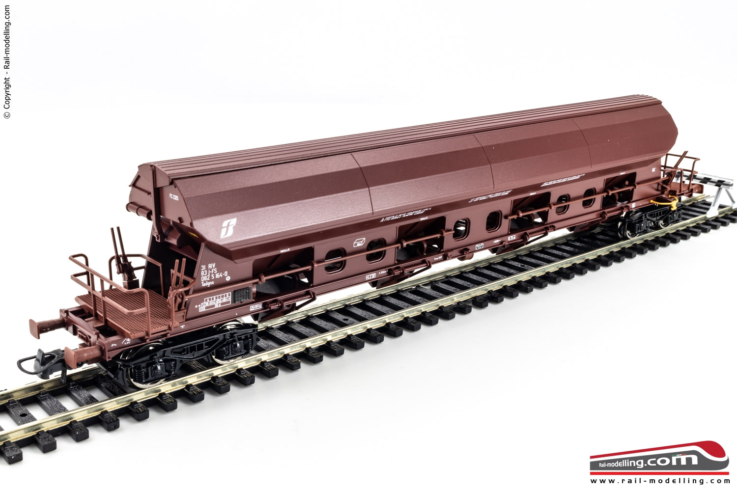 ROCO 76407 - H0 187 - Carro merci tramoggia FS modello Tadgns Ep. VI
