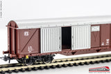 ROCO 76496 - H0 187 - Carro chiuso lungo a porte scorrevoli FS tipo Gabs Ep. VI