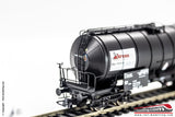 ROCO 76538 - H0 1:87 - Carro merci cisterna inclinata nera PKP NACCO modello Zaes