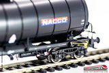 ROCO 76538 - H0 1:87 - Carro merci cisterna inclinata nera PKP NACCO modello Zaes