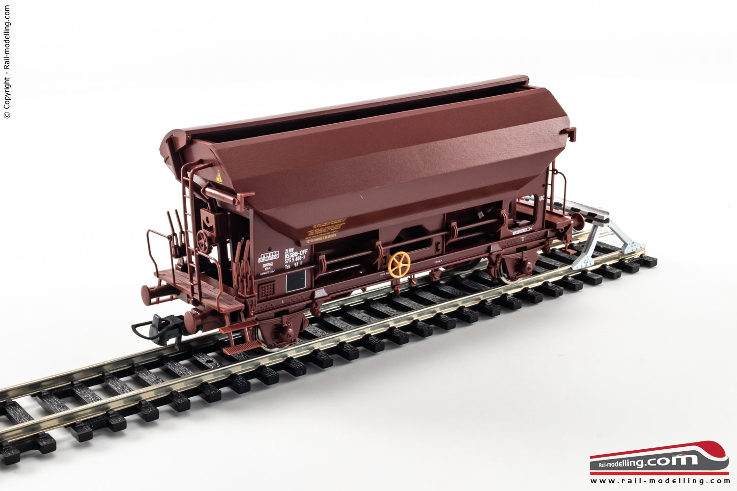 ROCO 76583 - H0 187 - Carro merce tramoggia SNCF con tetto basculante Ep. VI