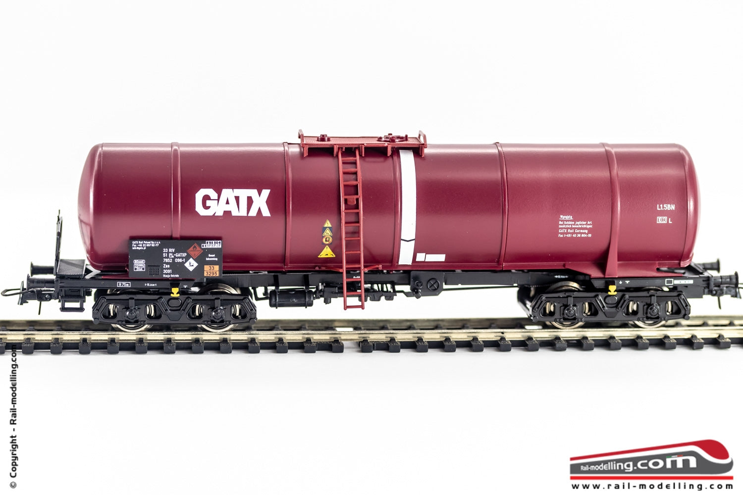 ROCO 76696 - H0 1:87 - Carro merci cisterna GATX modello Zas ferrovie polacche