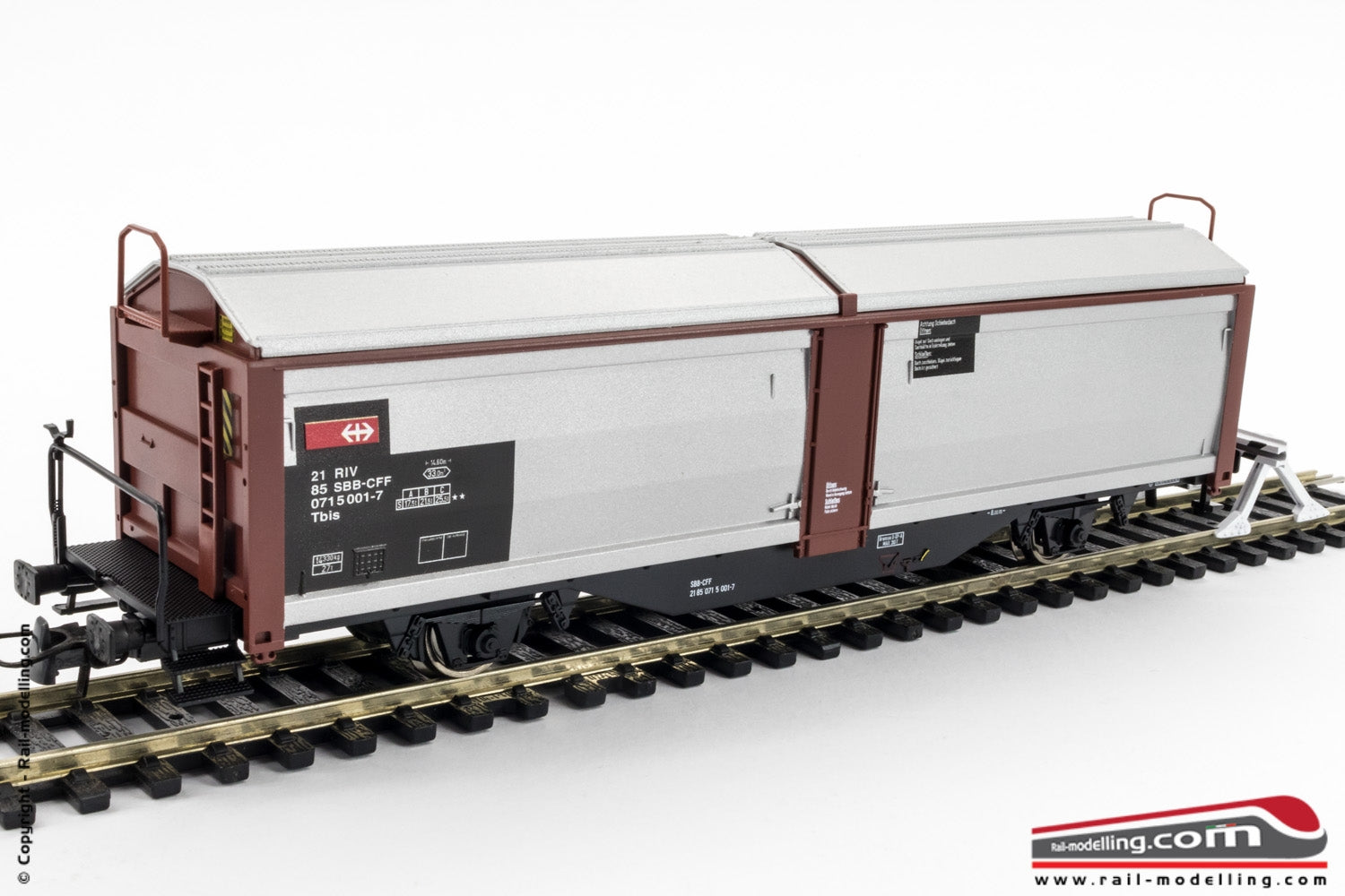 ROCO 76898 - H0 1:87 - Carro merci chiuso SBB CFF FFS modello Tbis Ep. V
