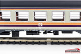 VITRAINS 3233 - H0 187 - Carrozza MDVC pilota passante TE di 2° cl. livrea origine logo tv FS e bici interni illuminati Ep. IV